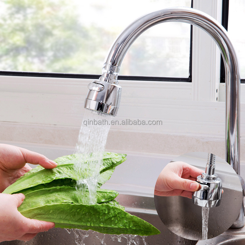 Electroplated splash-proof faucet extender universal pressure booster bubbler