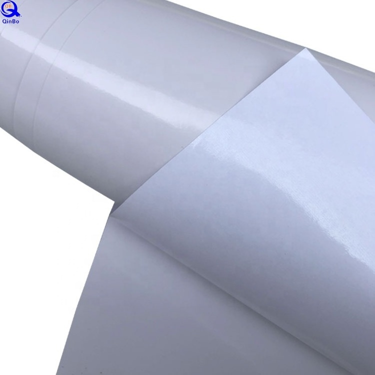 Hot Selling-Vinyl High Glossly 120gsm White Clear Self Adhesive Vinyl Roll PVC Vinyl Wall Paper Heat Resistant Film For Printing