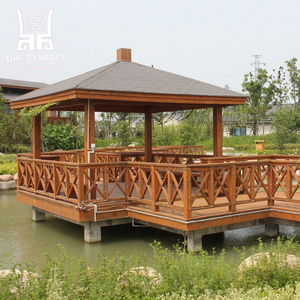 Factory price garden pavilion&gazebo thermowood custom Pergola  Outdoor Structure rest pavilion easy instal construction