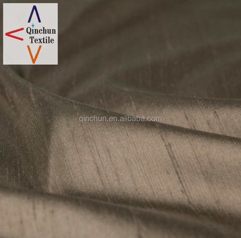 dress fabric 19MM 100% pure silk dupioni fabric