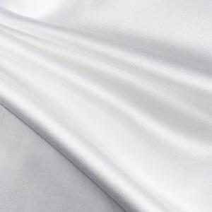 elegant 100% polyester bridal thick satin duchess satin fabric for wedding dress