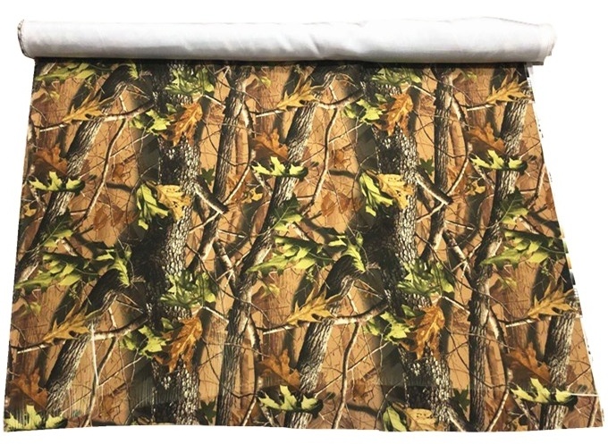 Camo print 100% polyester cordura oxford fabric with DWR and double PU for vast and backpack