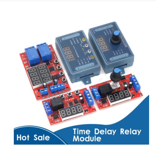 DC 5V 12V 24V 10A Adjustable Time Delay Relay Module LED Digital Timing Relay Timer Delay Trigger Switch Timer Control Switch