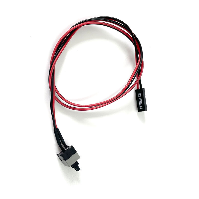 50cm Long Power Button Switch Cable for PC Switches Reset Computer Power Momentary Automatically Reset Push Button SW