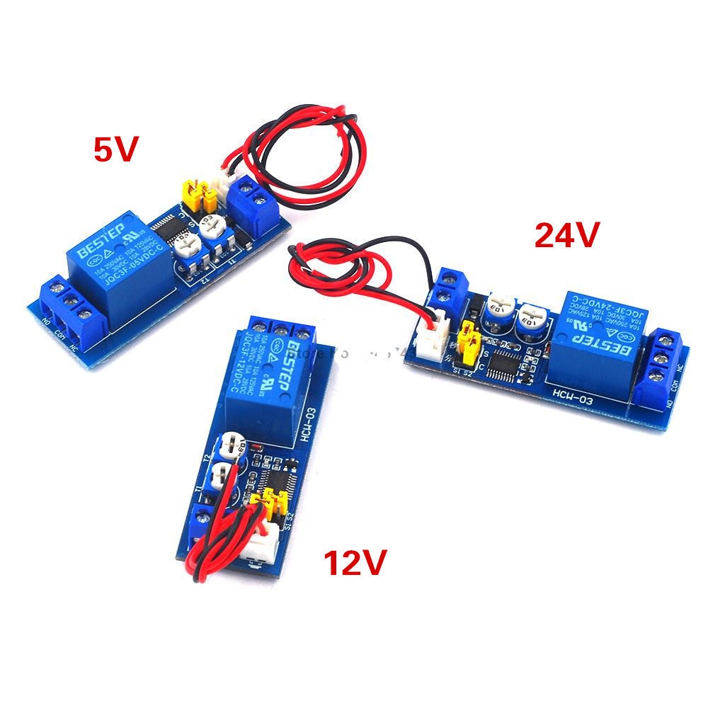 DC 5V 12V 24V Infinite Cycle Delay Timing Time Relay Timer Control ON ...