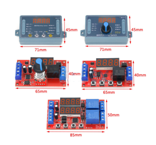 DC 5V 12V 24V 10A Adjustable Time Delay Relay Module LED Digital Timing Relay Timer Delay Trigger Switch Timer Control Switch