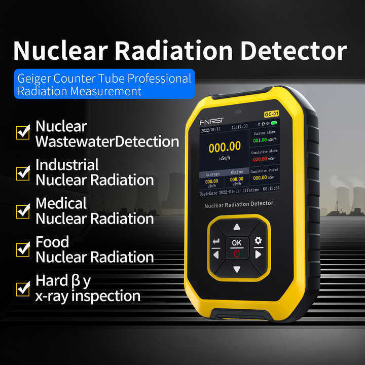 FNIRSI GC-01 Geiger Counter Nuclear Radiation Detector Personal Dosimeter Radioactivity Tester Marble Detector