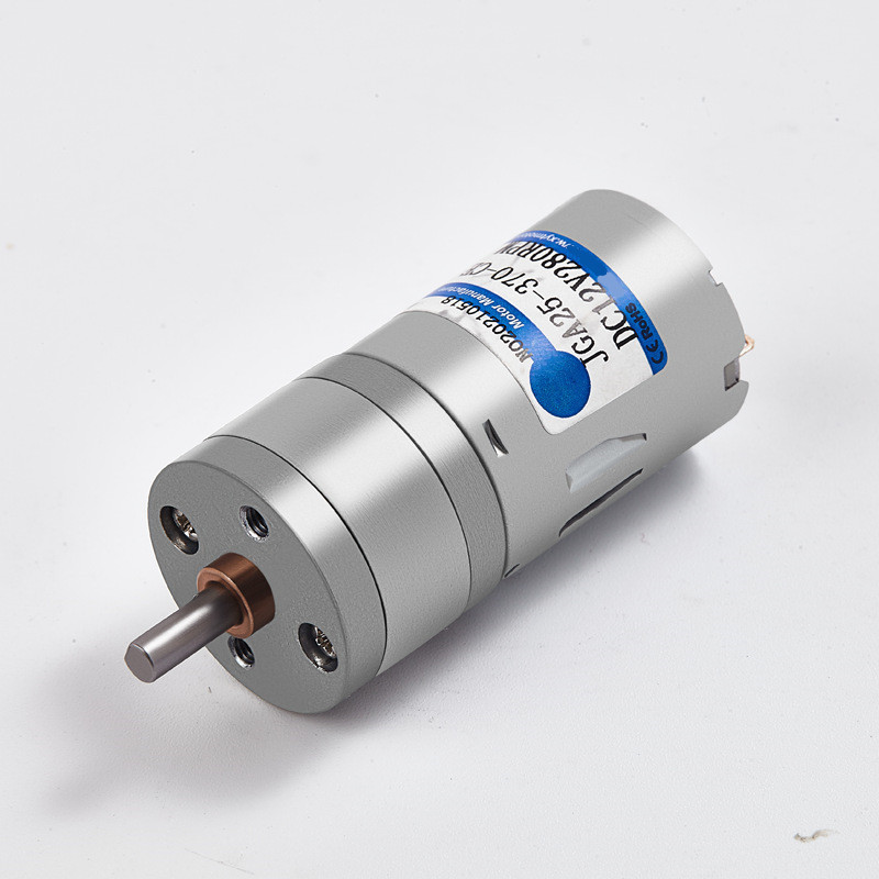 JGA25-370 Miniature Geared Motor DC Motor 6V 12V 24V Electric Geared Motor High Torque 12/16/26/30/35/60/77/130/170/280/620/1360