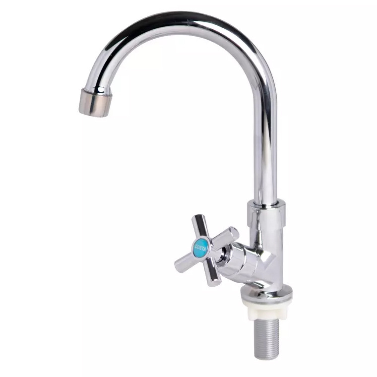 New Products Plastic Faucet Wall Mounted Double Handle Cold And Hot Water Mix Plastic Faucet