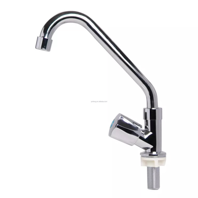 New Products Plastic Faucet Wall Mounted Double Handle Cold And Hot Water Mix Plastic Faucet