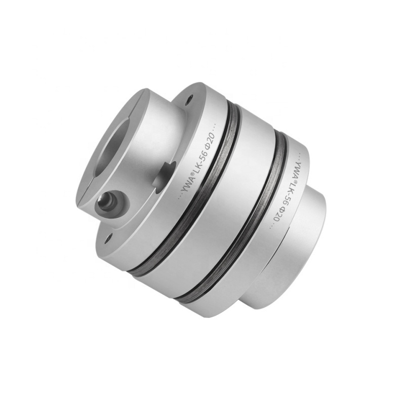 D39 L49 Double Disc Inner Diameter 8 to 12.7mm Clamping and Top Wire Type Aluminum Flange Shaft Coupling