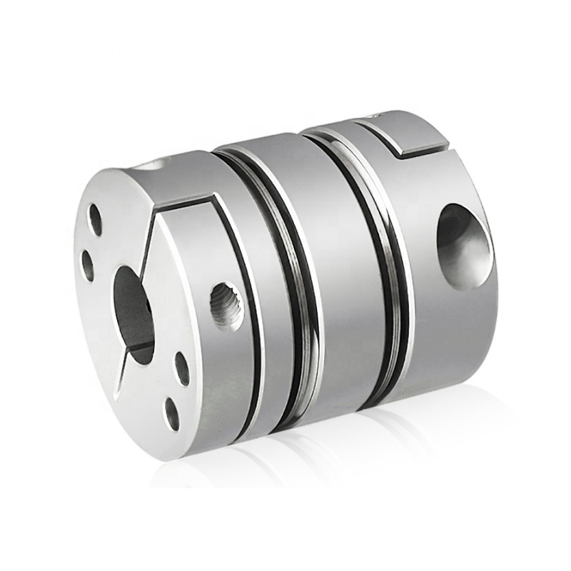 D56 L63 Double Diaphragm Clamping Shaft Couplings Inner Hole 5 to 8mm Aviation Aluminum Diaphragm Clamping Shaft Couplings