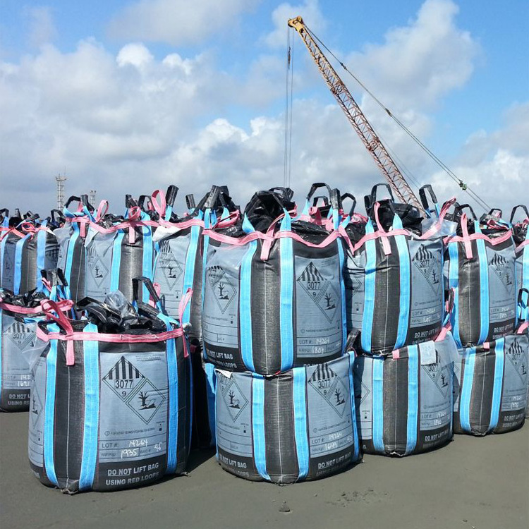 FIBC Jumbo BituBag Petroleum Bitumen PP woven Bag 300kgs 1000kgs in bulk Bitumen Asphalt Concrete Tarmac Bolsa big bag