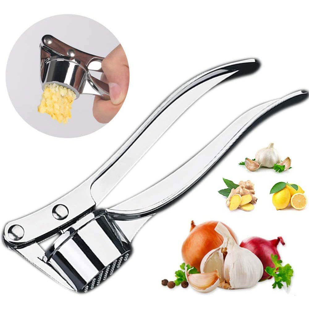 Wholesale New kitchen Professional Food Manual Stainless Steel Crusher Mincer Ginger Chopper Press Garlic Crusher