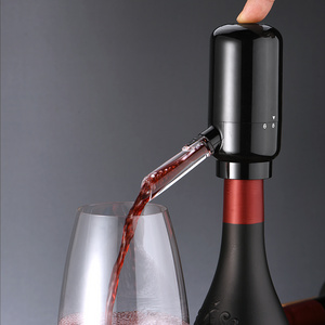 2022 Top quality Decanter Set With Dispenser Pump Stainless Steel Electric Wine Aerator pourer