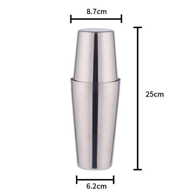 Modern Stainless Steel Boston Shakers 600/800ml Bar Accessories Customized Bar Tools Bartender Multi Color Cocktail Shakers