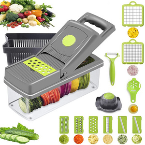 multi-function Portable Kitchen Accessoris Tool Spiral Dicer Fruit Chopper Peeler Grater Shredder Set Vegetable Cutter