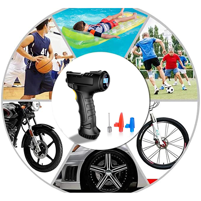 Car Air Compressor Automatic Rechargeable Wireless/Wired Inflatable Tire Inflator Digital Portable Car Air Pump for Car Bicycle