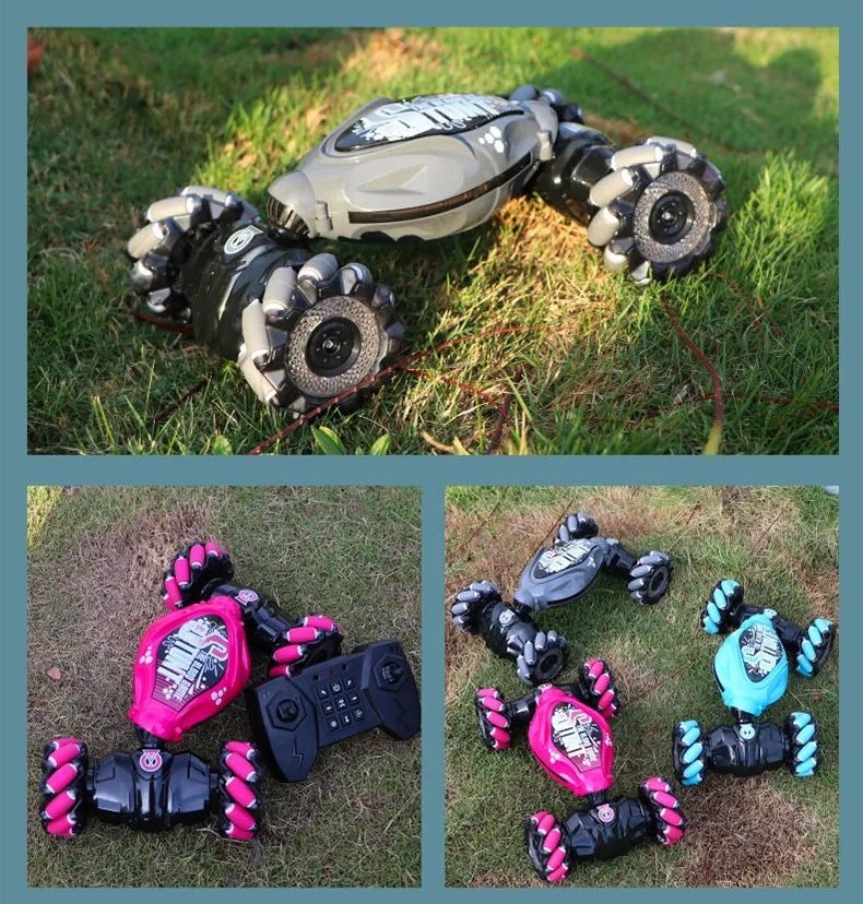 Remote control Car Electronic Toys 4WD 1:16 Stunt Big RC Car With LED Light Gesture Induction Deformation Twist Climbing