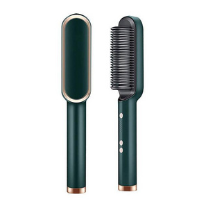 Tourmaline Ceramic Hair Curler Brush Comb Curling Professional Hair Straightener with Hair Styler Tool Styling Products