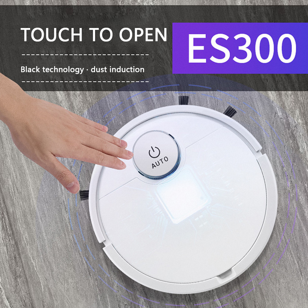 ES300 Rechargeable Floor Vacuum Cleaner Touch Automatic Smart Sweeping Robot With Suction Dust Hair Broom Cleaning Machine