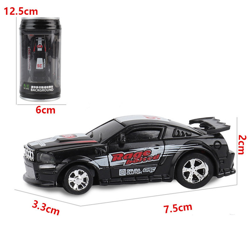 Coke Can Mini RC Toy Car Radio Remote Control Micro Racing Car Radio Control Toys car For Kids Gifts RC Models