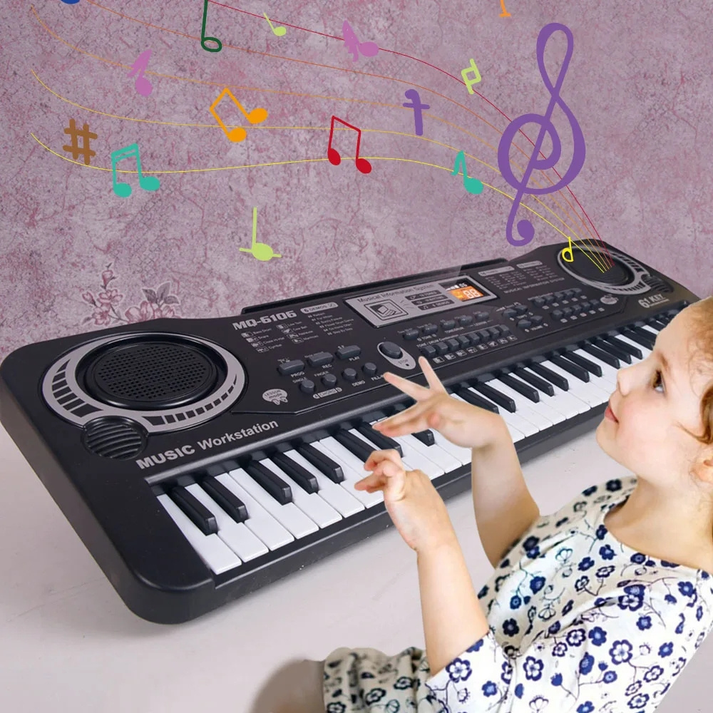 Kids Gift 61 Keys Piano Digital Electronic Organ baby Keyboard Pianos Toy Electric Piano for Children