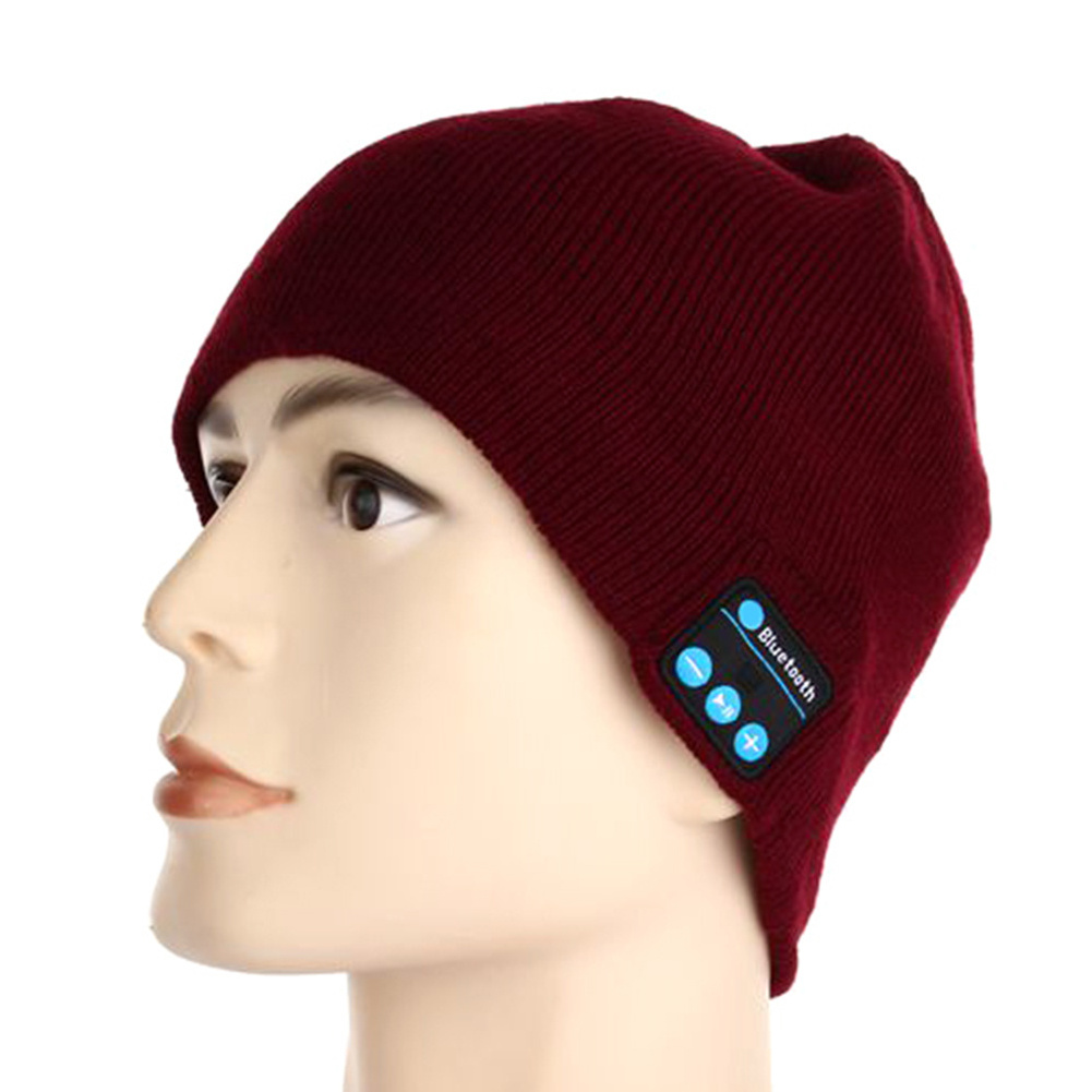 Wireless Headphones Sport Music Hat Smart Headset Beanie  Winter Hat with Speaker for Cell Phone Warm Earphone