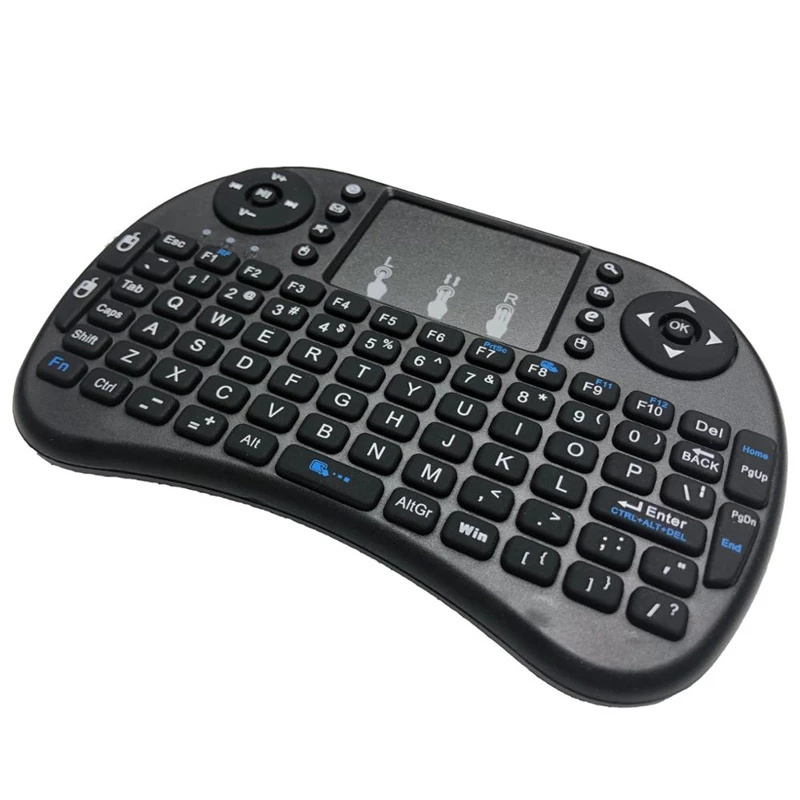 2.4G Wireless Keyboard Portable Touchpad Color Backlit Air Mouse I8 Mini Wireless Folding Keyboard For Android TV Box