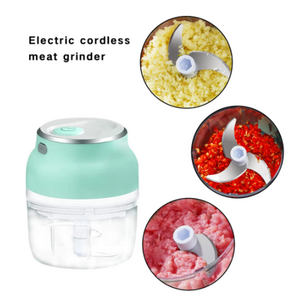 Mini Crushed Garlic Masher Machine Electric Garlic Food Vegetable Chopper Squeezer Meat Grinder For Kitchen Gadget