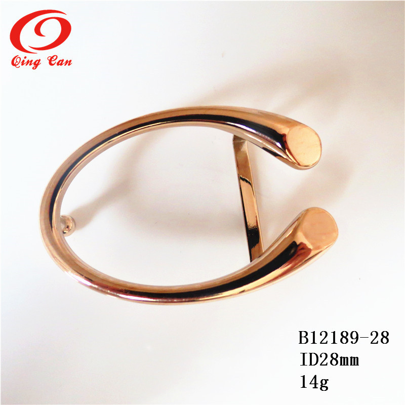 Simple Design Metal Belt Buckle Wholesale Light Gold Color Buckle For Belts