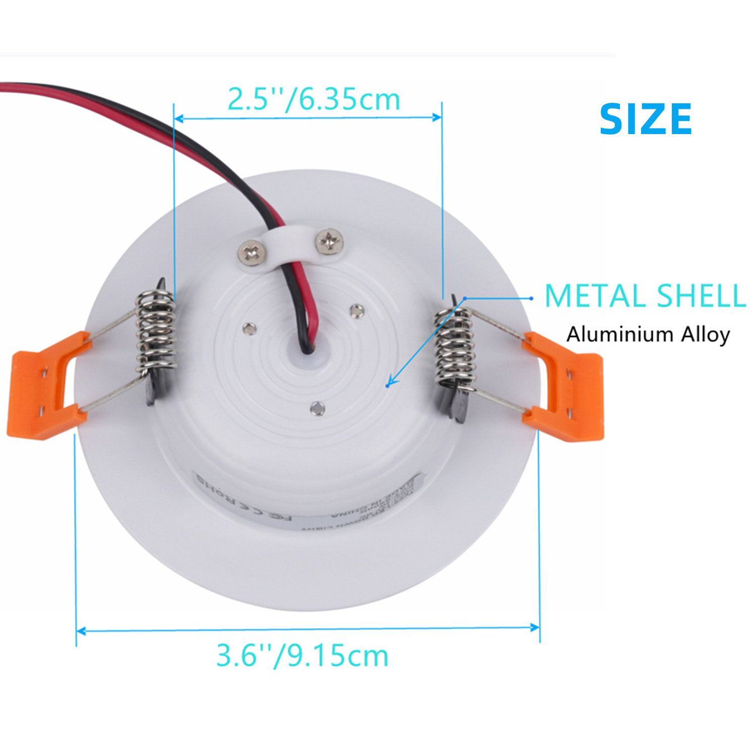 LED panel light DC 12V 3W ultra thin Cool white 6500k LED ceiling light low voltage LED down light for RV Camper