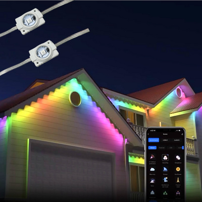 Smart eaves lighting RGB APP control bluetooth 100FT 72LEDs Holiday Decoration IP68 Waterproof LED Permanent Outdoor Eaves Light