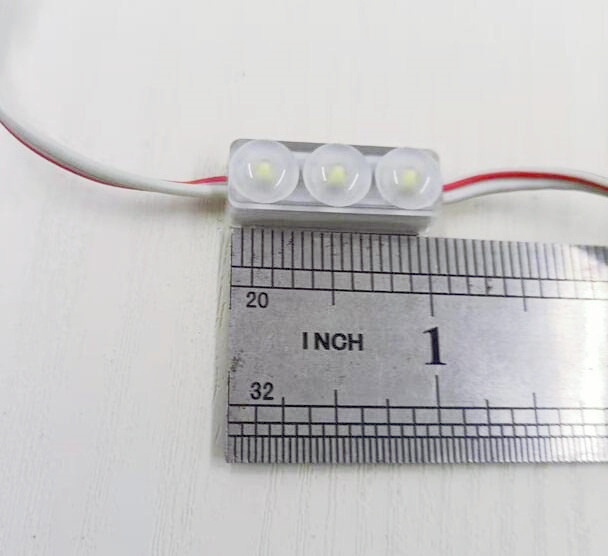 Small LED modules with lens DC 12V  0.5W mini white led modules for sign Channel Letter Billboard Light 3 chip 2835smd IP65