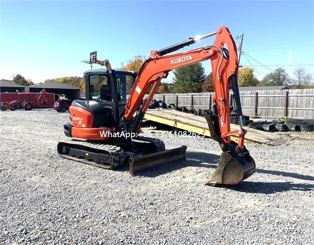 Ce Epa Mini Digger Used Kubota Kx057-4 Mini Excavator With Swing Boom For Cheap Sale