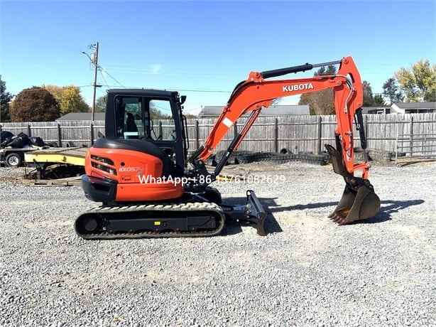 Ce Epa Mini Digger Used Kubota Kx057-4 Mini Excavator With Swing Boom For Cheap Sale