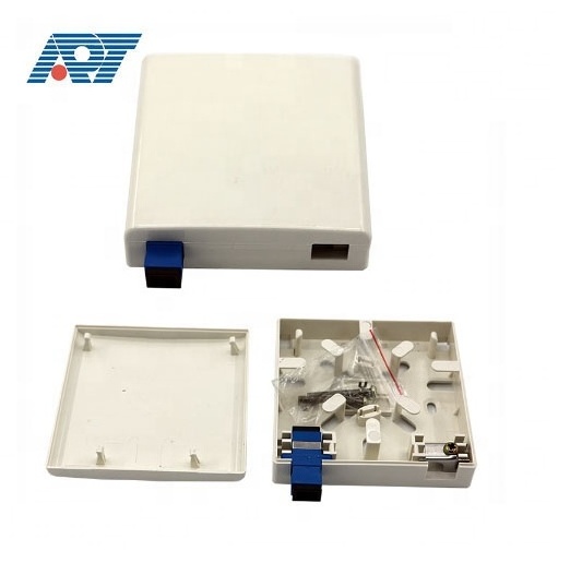 Fiber optic 86 wall panel 2 cores Indoor Wall Mounted Face plate SC Rosette 86*86mm 2 Core Fiber Optic Terminal Box