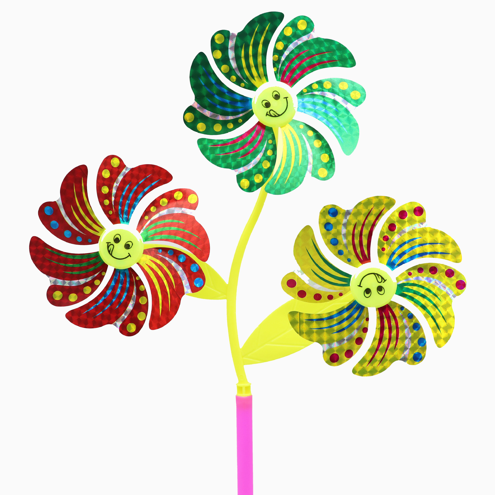 New Fashion Style Flower Windmill Toy Children Outdoor  Wind Windmill