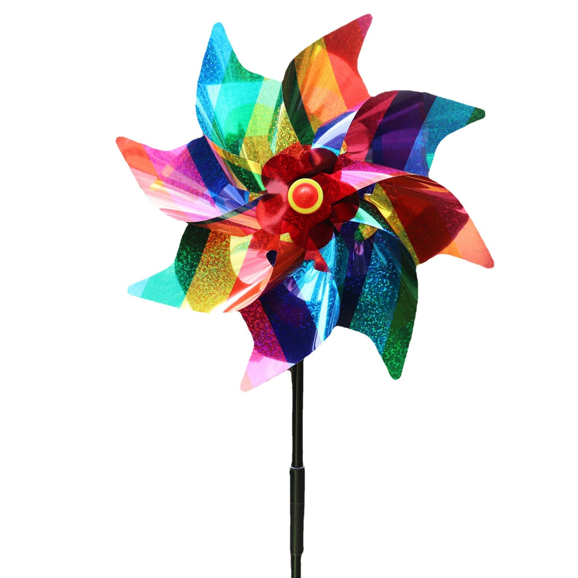 New Fashion Style Flower Windmill Toy Children Outdoor  Wind Windmill