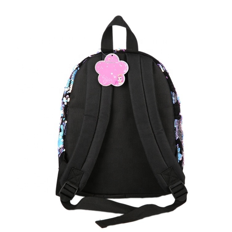 Women Sequin Star Backpack Bling Bling Cartoon Backpack Black Female Student Casual Girl School Bag