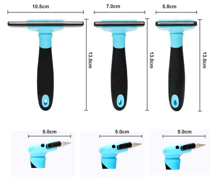 Factory Customize Pet Grooming Brush Undercoat Deshedding Tool for Dogs & Cats Best Cats Grooming Shedding Tools