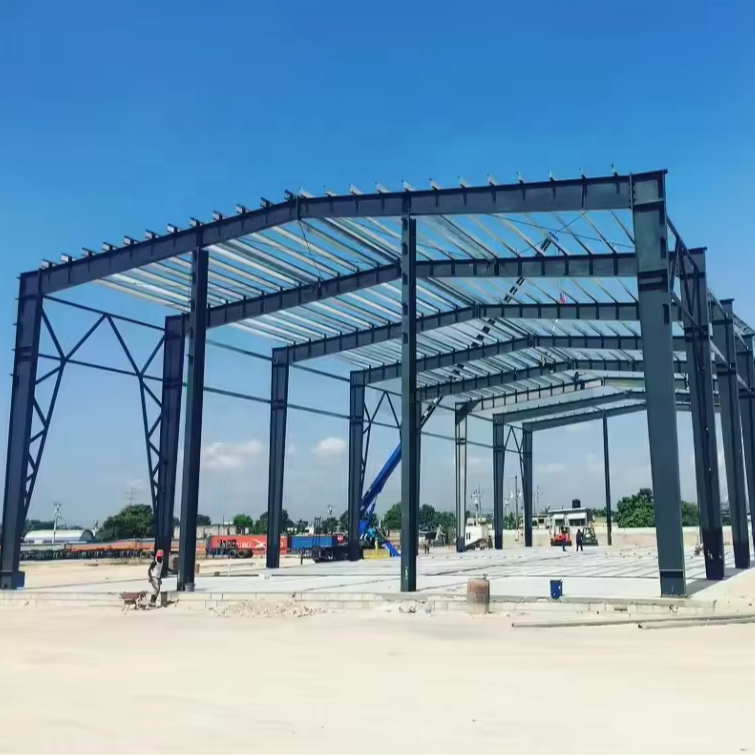 Modern Prefab Steel Structure Building Steel Warehouse/Workshop/Aircraft Hangar/Office Building Material Construction