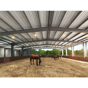 Professional Steel structure indoor horse riding arena prefab steel warehouse barn shed horse arena  for sale