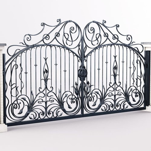 BX latest main gate designs wrought iron driveway swing gate