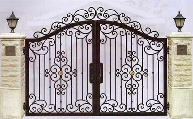 power coating steel doors wrought iron main gate designs single door or double gates