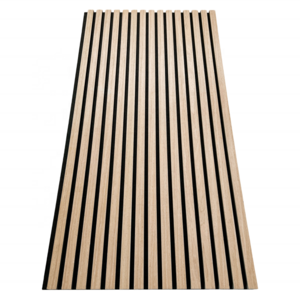 BIZ High quality soundproof wall panels MDF akupanel wood slatted wall acoustic felt panels for interior decoration Wall Panel