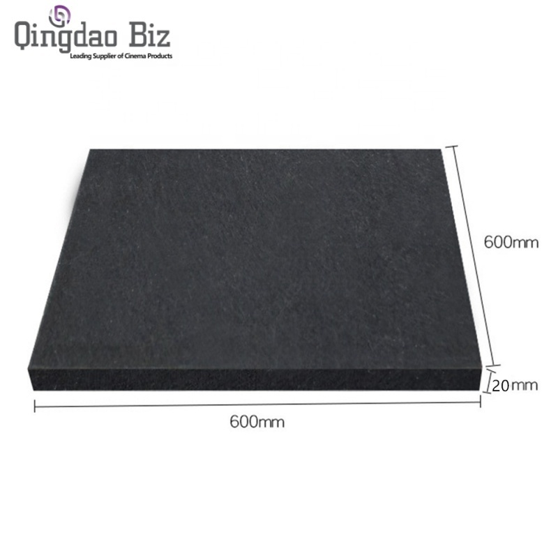 BIZ 2x4 A Class Black Color Fireproof Moisture Proof Fiberglass Ceiling Tile for Cinema and Theater