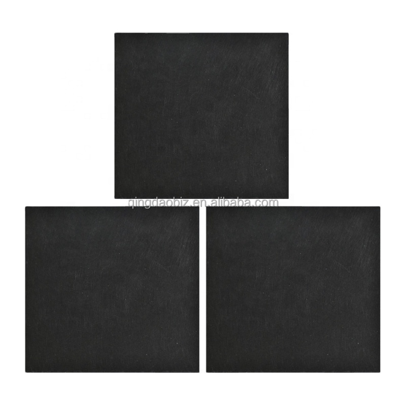 modern black drop false suspended fireproof high density fiberglass acoustic acoustical ceiling tiles paneling for cinema