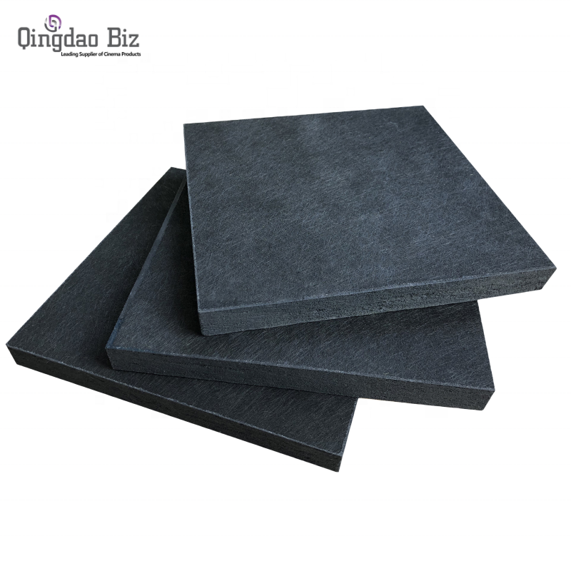 surface mounted black drop false suspended fireproof high density fiberglass acoustic acoustical ceiling tiles paneling