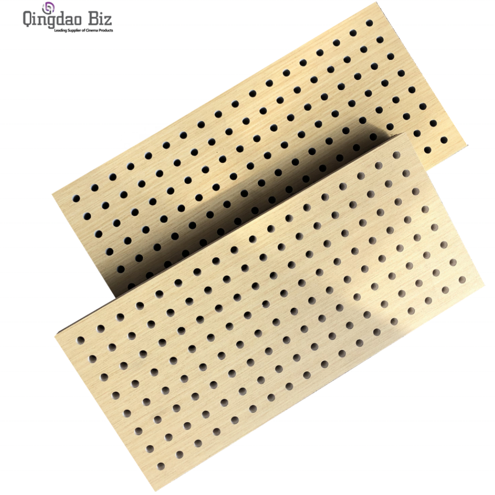 3d model design acoustic wooden absorption perforated acoustic board ceiling tile indoor soundproofing wall panels for office